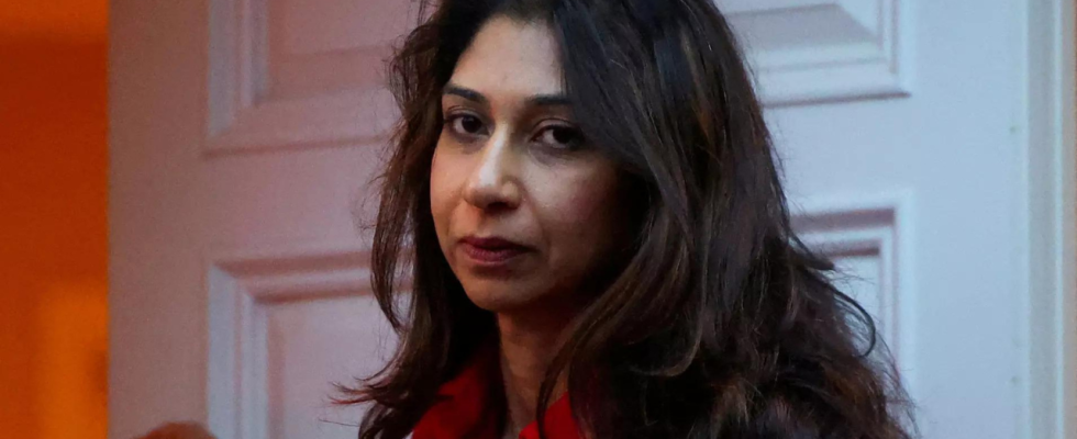 Die entlassene Suella Braverman warnt den britischen Premierminister Rishi Sunak