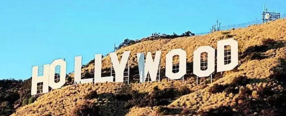 Hollywood Schild 9 Buchstaben Hollywood Wahrzeichen ein Blockbuster der 100 Mal verkauft wird