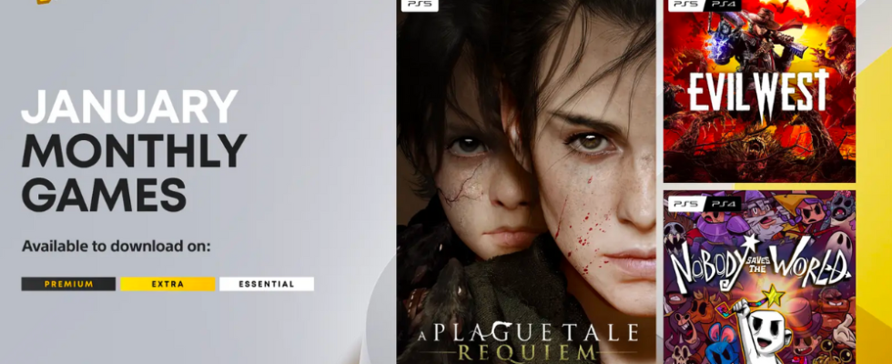 Kostenlose PlayStation Plus Spiele fuer Januar 2024 A Plague Tale Requiem