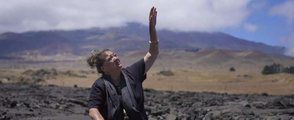 Mauna Kea Ein Vulkan auf Hawaiis Big Island ist fuer