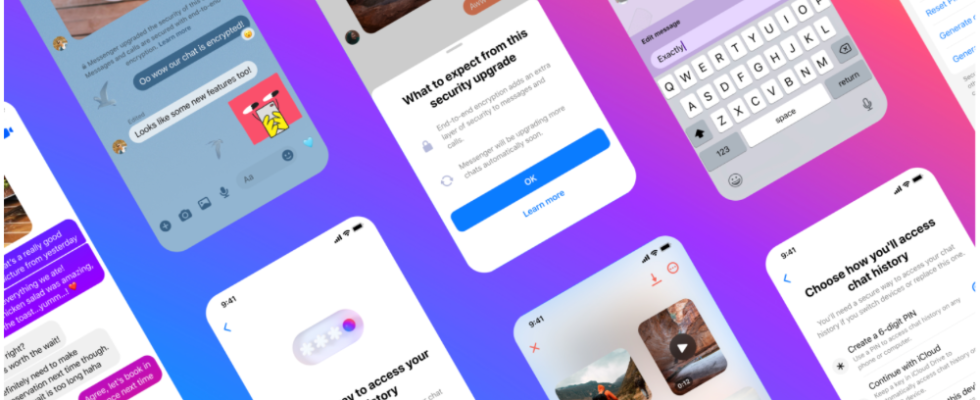 Messenger Meta kuendigt standardmaessige Ende zu Ende Verschluesselung fuer Messenger an