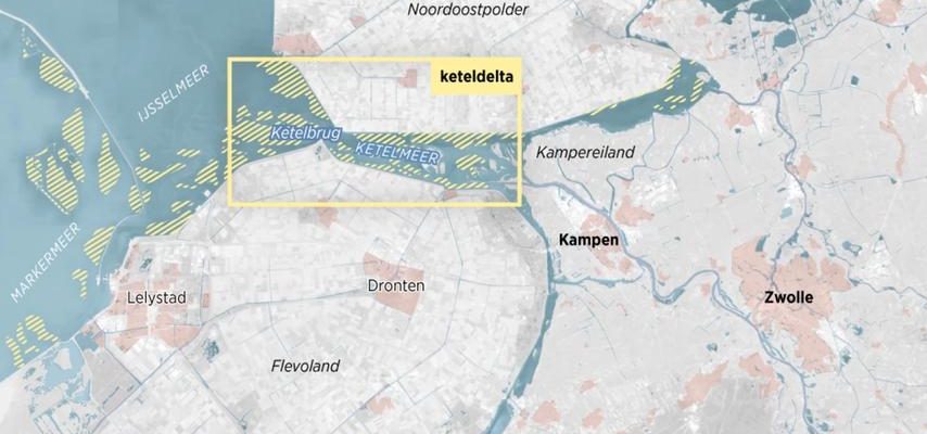 Neue Natur im Keteldelta schuetzt Zwolle vor nassen Fuessen