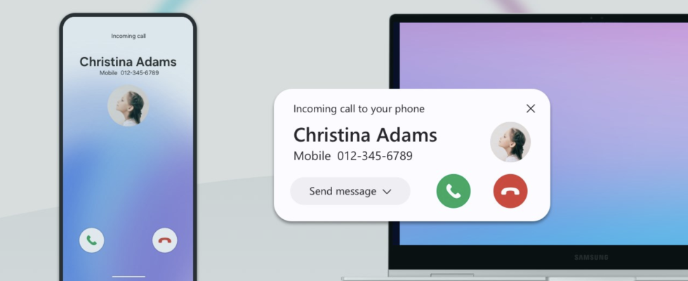 Samsung Samsung bringt die Phone App auf Windows um Kontinuitaetsunterstuetzung aehnlich