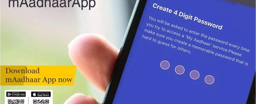 So koennen Sie ein vierstelliges Passwort fuer die mAadhaar App einrichten