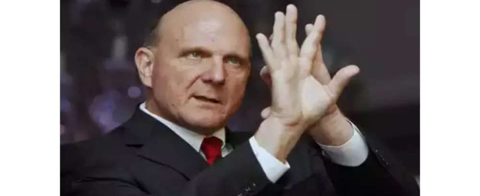 Steve Ballmer Wie der ehemalige Microsoft CEO Steve Ballmer eine Milliarde