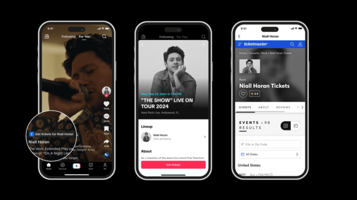 TikTok erweitert seine In App Ticketmaster Ticketing Funktion fuer Benutzer in 20 Laendern