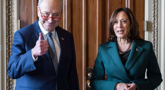 US Vizepraesidentin Kamala Harris bricht den Rekord bei Stimmengleichheit im Senat