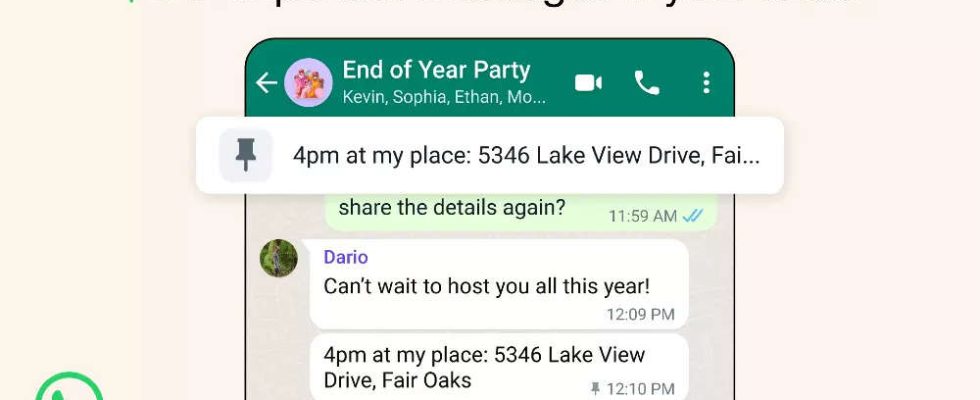WhatsApp So pinnen Sie Nachrichten in persoenlichen Gruppenchats auf WhatsApp