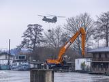 Werk aan nooddam Bosscherveld in Maastricht gaat maandag verder