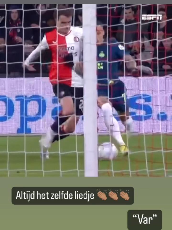 1706138987 913 PSV Spieler reagieren via Instagram auf den fehlenden Elfmeter „Skandaloes VAR