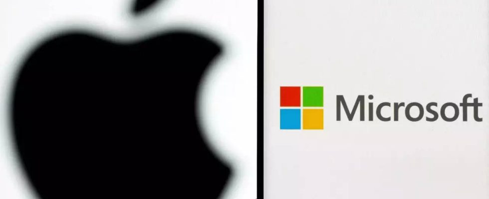 Als Microsoft viermal ueberholte ueberholte Google Apple als wertvollstes Unternehmen