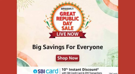 Amazon Great Republic Day Sale 2024 Geniessen Sie riesige Rabatte