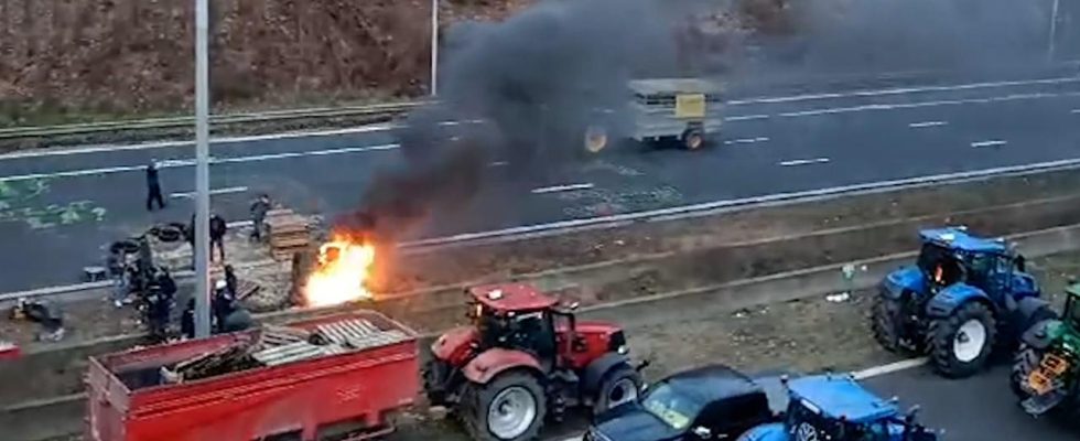 Bauernblockade von Paris beginnt Proteste in Belgien gehen weiter