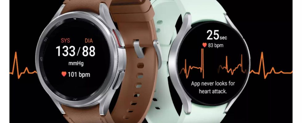 Benutzer der Samsung Galaxy Watch koennen jetzt Blutdruck und EKG