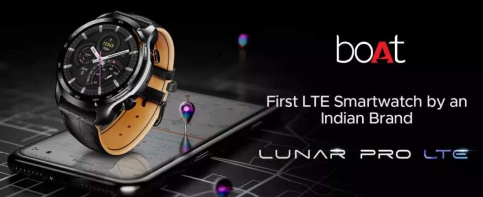 Boat bringt seine erste 4G Telefon Smartwatch auf den Markt Boat Lunar