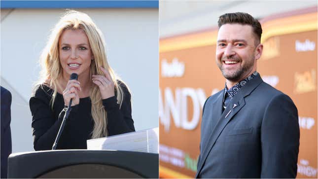 Britney Spears entschuldigt sich scheinbar bei Justin Timberlake fuer das