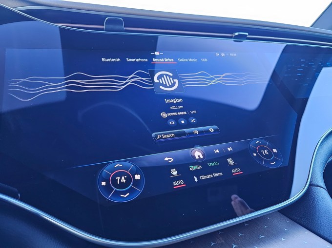 Die Dashboard-Ansicht des dynamischen Sound-Mischsystems von Sound Drive