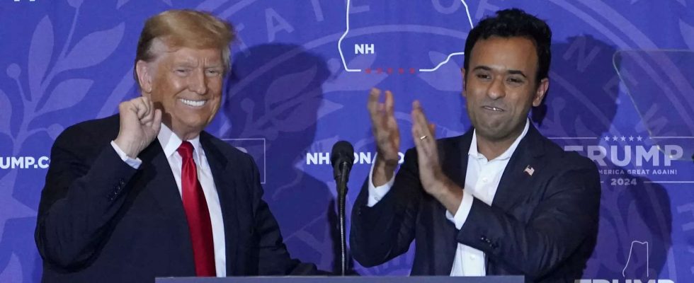 Donald Trump deutet die zukuenftige Rolle von Vivek Ramaswamy bei