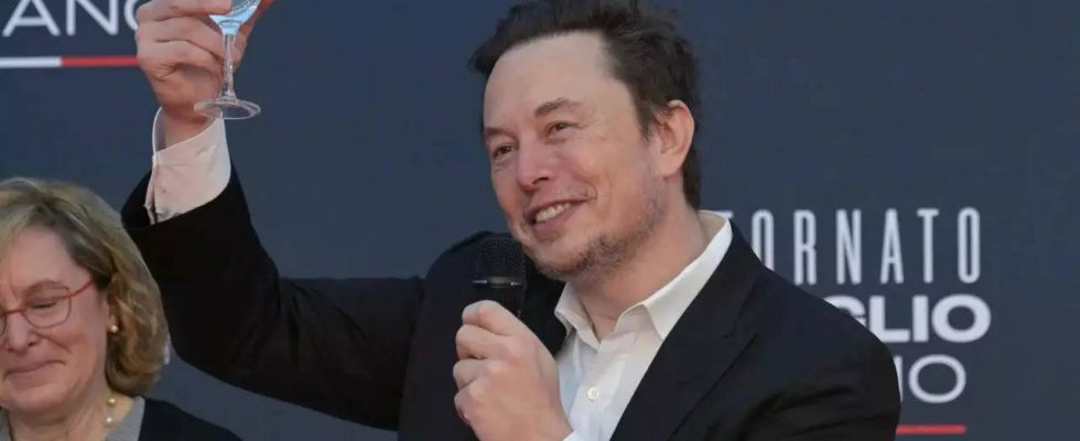 Elon Musk X Besitzer Elon Musk hat eine Prognose fuer 2024