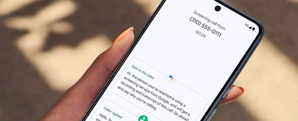 Erklaert Google Pixel Call Screening Funktion die angeblich bald in Indien