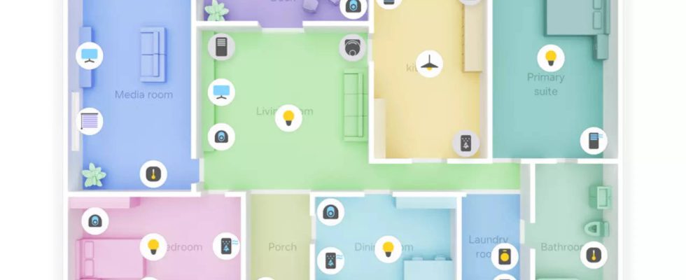 Erklaert Wie die SmartThings 3D Kartenansicht von Samsung bei der Smart Home Verwaltung