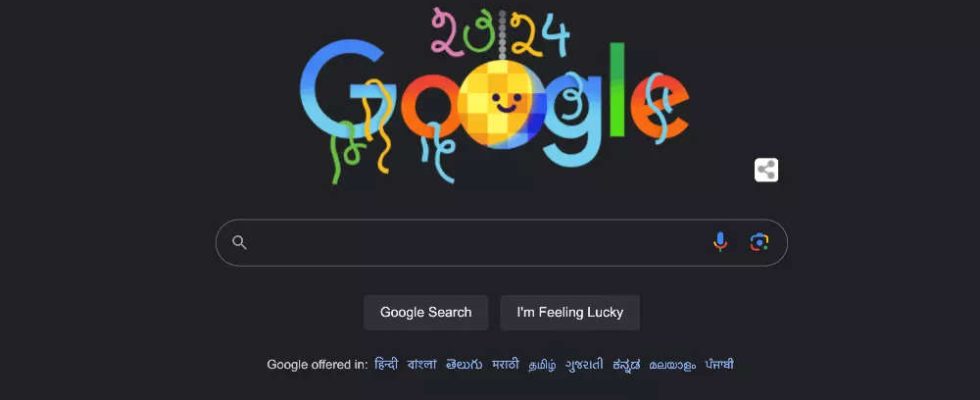 Google Wie Google mit Doodle den ersten Tag des Jahres