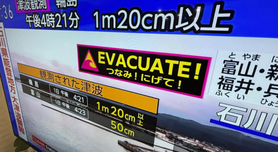 Insgesamt 21 Beben der Staerke ueber 40 erschuetterten Japan Met Buero