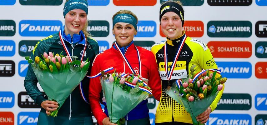 Irene Schouten holt sich im geliehenen Eisschnelllaufanzug den achten nationalen