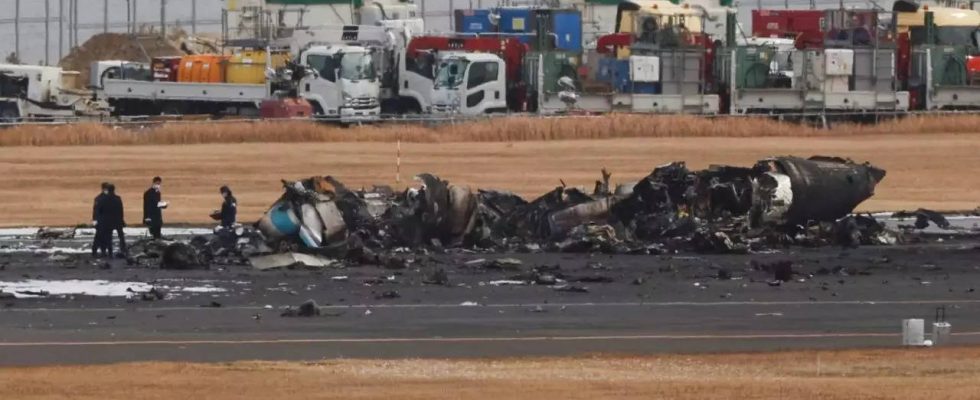 Laut Japan Airlines wurde der Jet vor der Kollision zur