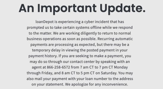LoanDepot von mutmasslichem Ransomware Angriff betroffen