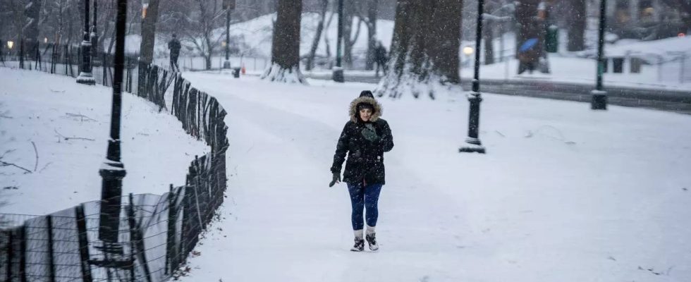 New York beendet Rekordschneeduerre nach 700 Tagen