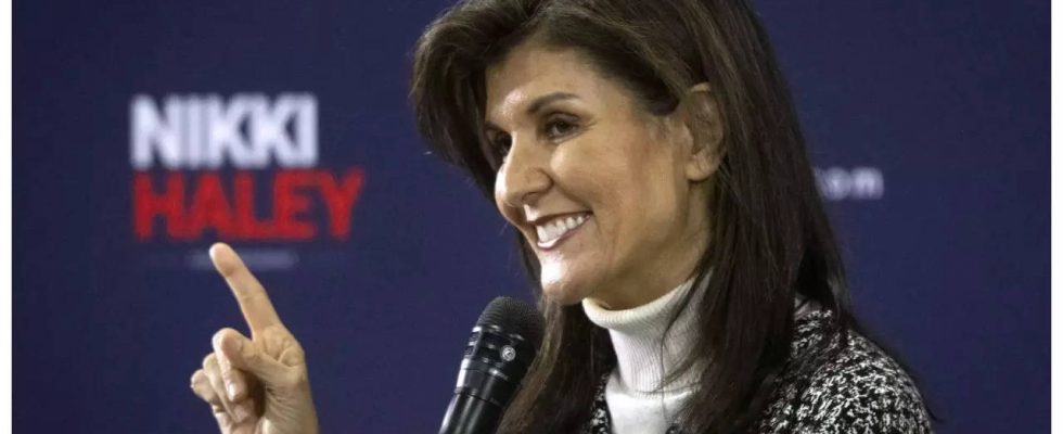 Nikki Haley versucht die Unabhaengigen in New Hampshire anzuziehen ohne