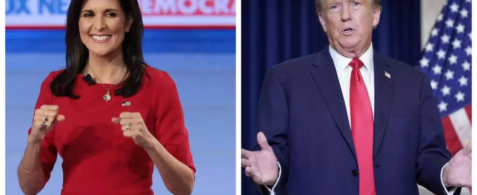 Republikanische Vorwahlen Nikki Haley schliesst in New Hampshire mit Donald