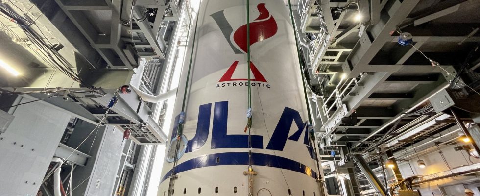 Starts von United Launch Alliance und Astrobotic Schliessung von Countdown