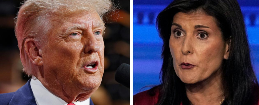 Trump versucht Nikki Haley die als US Botschafterin bei den Vereinten