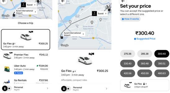 Uber testet flexiblen Preisservice in ueber einem Dutzend indischen Staedten