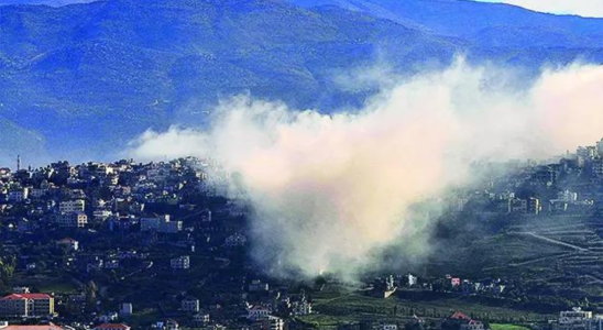 Ueber die libanesische Grenze hinweg liefern sich Israel und die