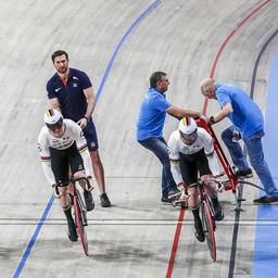 Ueberlegene Bahnradsportler holen sich im Teamsprint im eigenen Land siebtes