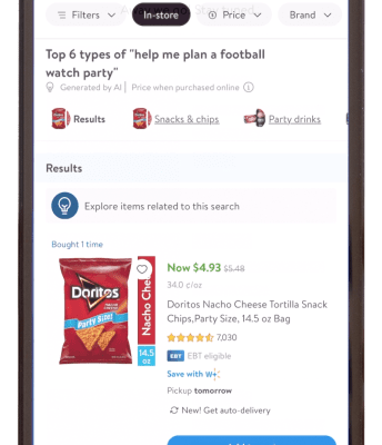 Walmart stellt auf der CES generative KI Such und KI Nachschubfunktionen vor