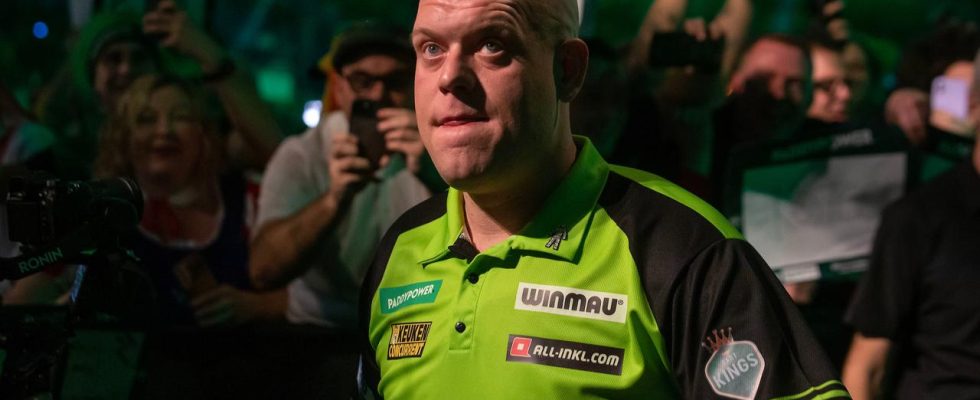 Williams sah beim Einwurf dass Van Gerwen nicht er selbst