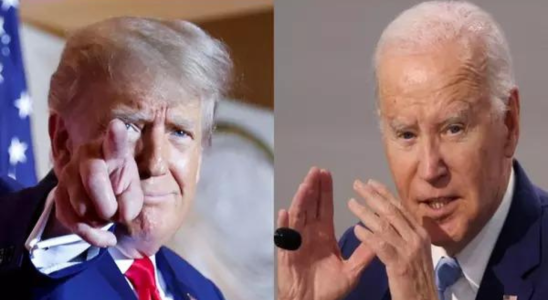 „Du und ich gegen extreme Maga Republikaner Joe Biden nach Donald