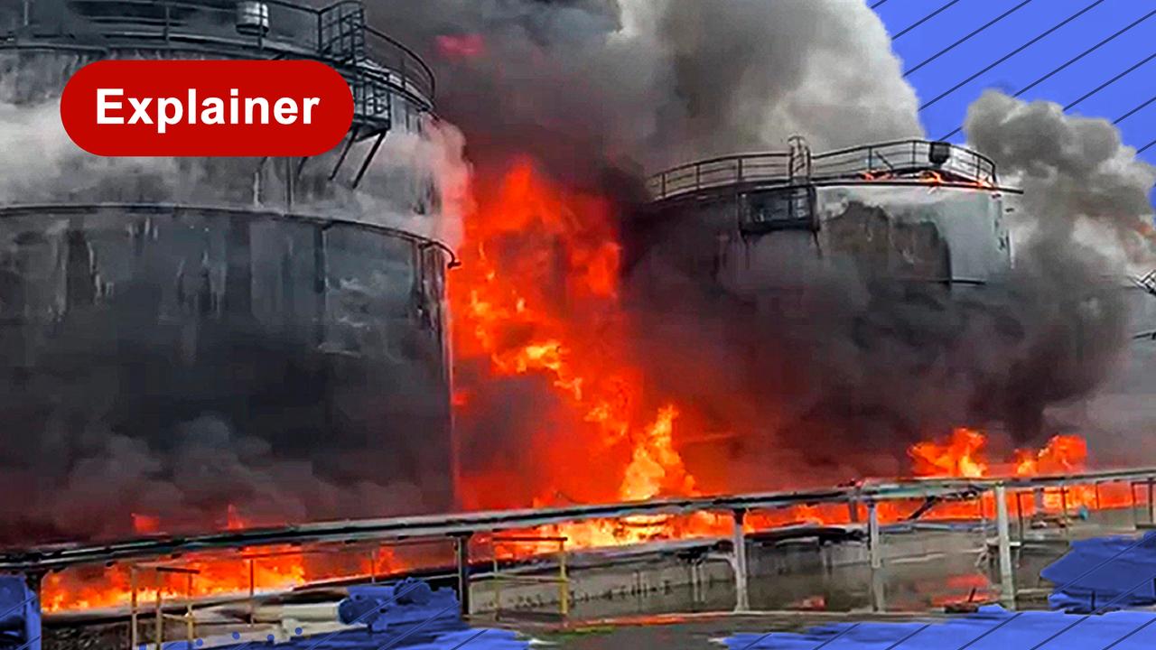 Beeld uit video: Oekraïne valt oliedepots ver van het front aan: dit is de tactiek erachter