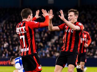 Koploper Willem II gaat met goed gevoel carnaval in, ook Roda JC wint