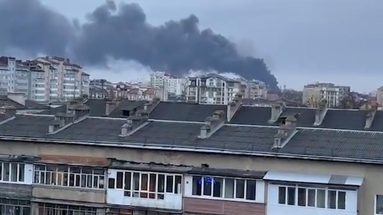 Beeld uit video: Zo begon de Russische invasie in Oekraïne