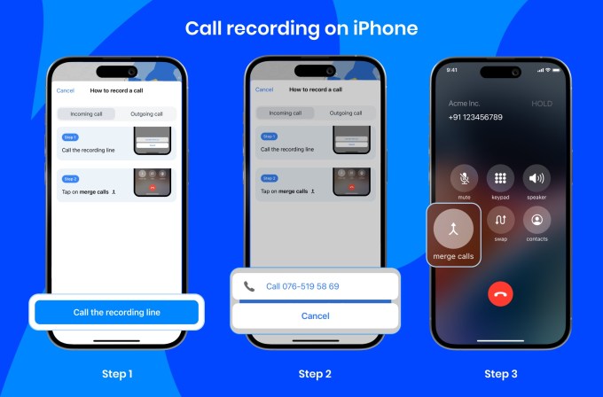 Truecaller-Aufnahmefunktion für iPhone