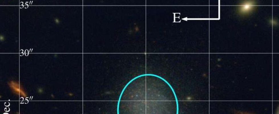 Astronomen finden versehentlich eine Zwerggalaxie die „nicht existieren sollte