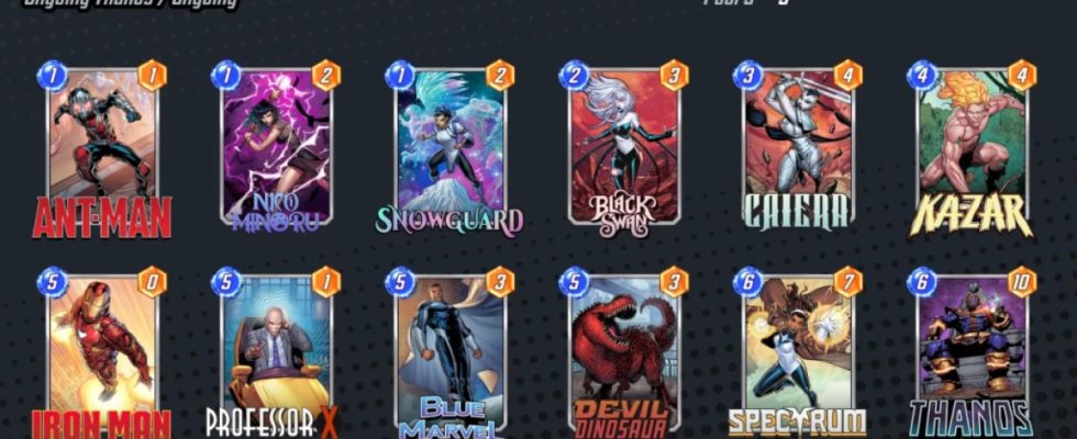 Beste Black Swan Decks in Marvel Snap