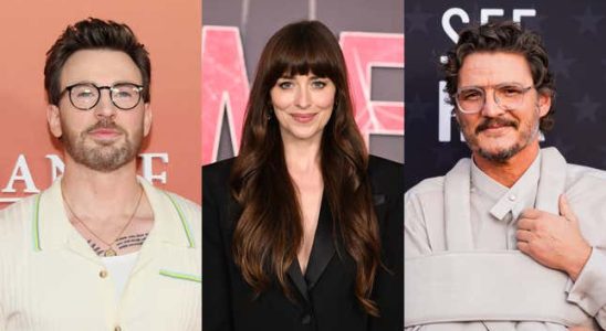 Chris Evans Dakota Johnson und Pedro Pascal fuehren den Celine