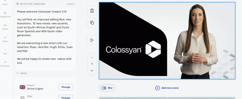 Colossyan nutzt GenAI um Schulungsvideos fuer Unternehmen zu erstellen