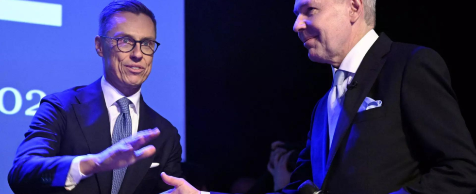 Der Mitte Rechts Partei Alexander Stubb gewinnt die hart umkaempfte Praesidentschaftswahl in